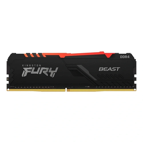 Memória DDR4 8GB 3000Mhz Kingston Fury Beast RGB CL15 - KF430C15BBA/8