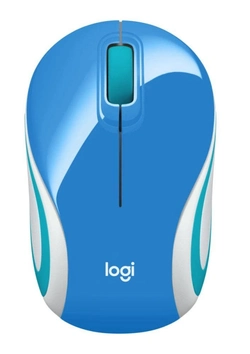 Mini Mouse Logitech M187 Azul Sem Fio 910-005360