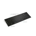 Teclado Sem Fio Design Slim Conexao Bluetooth 12 Teclas Multimidia Preto Tc220