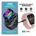 Relógio Smartwatch G-tide S3 Pro 49mm Pulseira Rosa + pulseira extra - Cor Dourado