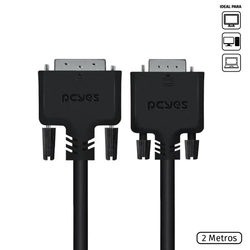 CABO DVI FÊMEA PARA VGA MACHO 2M PDVM15-2