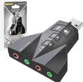 Adaptador De Som USB 7.1 Virtual Aviao - AD0002