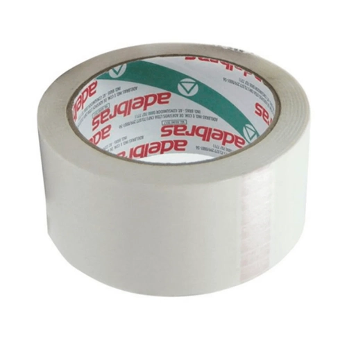 Fita Dupla Face Acrílica Transparente 48mmX30m Adelbras