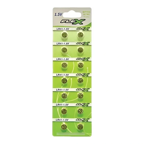Bateria Botão Lithium 1.5v - FX-LR41/AG3 unidade - Flex