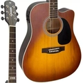 Violão Giannini Gf1d Ceq Eletroacústico Aço Honey Burst