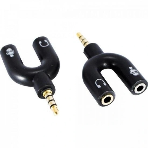 Adaptador P2 4c x 2j2 Estéreo Níquel Adap0066 Preto Storm - Pct / 10