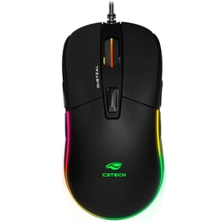 Mouse Gamer C3TECH Quetzal RGB 8 Botões 5000DPI Ambidestro - MG-510BK