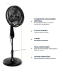 VENTILADOR DE COLUNA BRITÂNIA 6 PÁS 75W BVC31A 127V