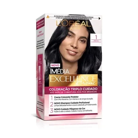 Coloração Imédia Excellence LOréal Paris 1 Preto