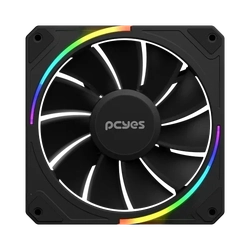 Cooler Fan para Gabinete Sangue Frio 3 Argb Black Vulcan Reverse 120mm Pcyes - Argrvsf3br