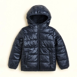 Jaqueta Puffer Peluciada com Capuz Grand Bazar  - Feminina