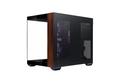 Gabinete Cooler Master Elite 481 Wood Micro-atx Vidro Panoramico 3 Fans Argb Preto    E481-khnn-s00