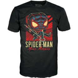 Pop! Tees Camiseta: Spider Man Miles Morales - Miles Morales - Tam. p