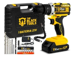Parafusadeira E Furadeira Impacto The Black Tools Tb-21pw 3/8 Cor Amarelo Frequência 50/60 Hz