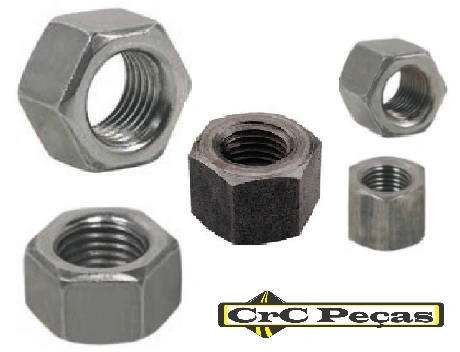 Porca Sextavada 10 MM - Rosca 1.50 MA - Ferro Pólido