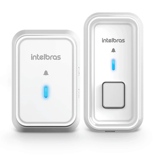 Campainha Sem Fio Com Bateria Intelbras Cib 101 Branca