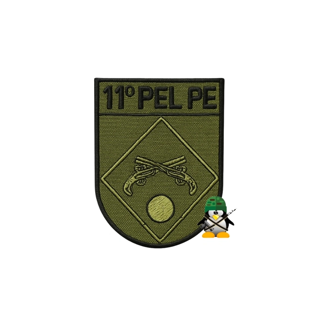 Distintivo de Organização Militar Bordado - DOM - Baixa Visivilidade (11º Pel PE)