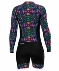 Macaquinho de Ciclismo Feminino Glicínia