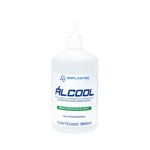 Alcool Para Limpeza Eletronica 500ml C/bico Implastec