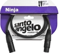 Cabo para Microfone Xlr Macho / Xlr Femea Ninja Lw 03ft 0,91 Metros Preto