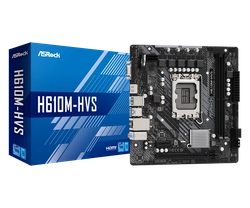 Placa Mãe LGA 1700 Asrock H610M-HVS DDR4