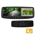 Espelho Retrovisor Com Monitor Orbe Om43gps-c 4,3 Polegadas