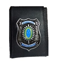 Carteira Escudo Black Brasão Exército Brasileiro (Couro)