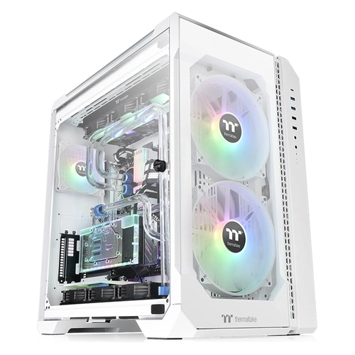 Gabinete Gamer Thermaltake View 51 TG, ARGB, Full Tower, 2x fans 200mm + 1 fan 120mm, Branco - CA-1Q6-00M6WN-00