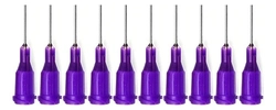 Kit 10 Agulhas Aplicadoras De Cola 21gauge Purple
