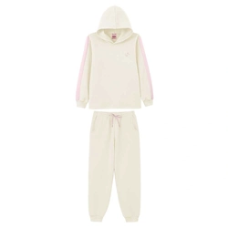 Conjunto Moletom Capuz Recortes Lik Kids - Feminino