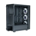 Gabinete Cooler Master Cmp 520 Lateral de Vidro - 3 Fans Led Argb- Preto - Cp520-kgnn-s00