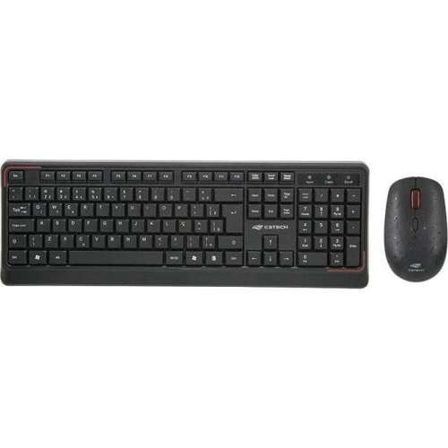 Kit Teclado e Mouse Sem Fio C3tech W70bk Preto