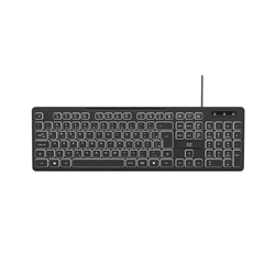 Teclado Multilaser Usb Light Silent e Led Ajustável Preto - TC268