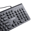 Teclado Usb Multimidia Dynamic Circle Abnt2 Teclas Redondas Cabo Usb 1.8m Preto - Dc100p