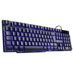 Teclado Gamer Hydra 107 Teclas + 12 Multimídia Com Led Azul Sensação Tecla Mecânica - Gt700