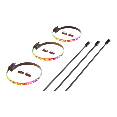 Kit Fitas de LED Hyte LS10, ARGB, 3 unidades, Type-C , Black - ACC-HYTE-LS10-B-3