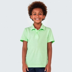 Camisa Polo Básica Verde Claro Hering - Masculina