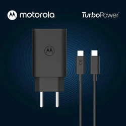 Carregador Motorola Turbo Power 68 Watts USB-C Para USB-C  PRETO