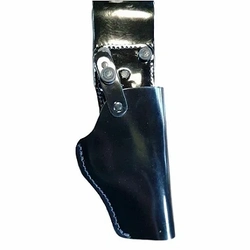 Coldre Alongado Couro Preto