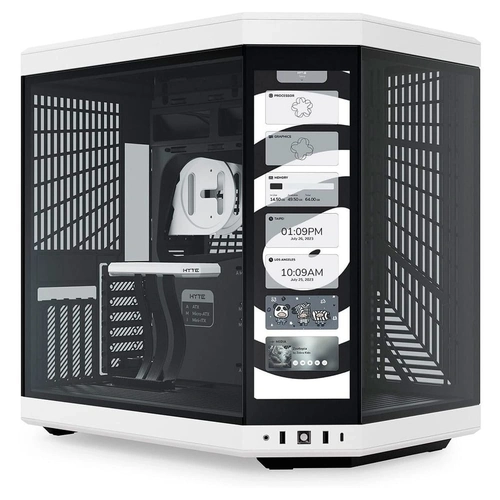 Gabinete Gamer Hyte Y70 Touch Infinite Panda, Mid Tower, Tela Touch 14.9