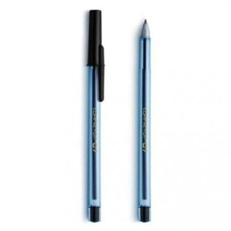 CANETA ESFEROGRAFICA FINA 0.7MM PRETA COMPACTOR