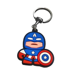 Chaveiro Geek Emborrachado Capitão América