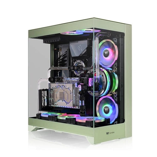 Gabinete Gamer Thermaltake Cte E550 TG, Laterais de Vidro, mid-Tower, Sem fans, Matcha Green - CA-1Z8-00MEWN-00