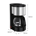Cafeteira Elétrica Arno Perfectta Inox 600ml Jarra De Vidro 220v