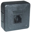 Plug Telefone Pino Macho C/ Jack Americano Jp-12 Preto