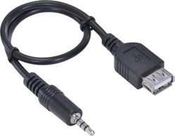 Cabo P2 3 Vias x Usb Fêmea 30 Cm Ps2 - Usbf-30