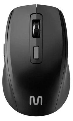 Mouse Sem Fio Ms750 Usb 2.4ghz + Bluetooth Recarregavel Silencioso 6 Botões e Dpi Ajustável 800-1600 Preto - Mo403