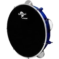 Pandeiro 10” Premium Pele Preta Sambrasil Liverpool Azul