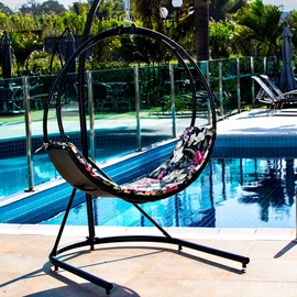 Balanço em Fibra Sintética Alumínio e Pintura Epóxi 120 cm  (com base) Fernando de Noronha