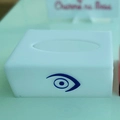 Porta lenço de papel (Kleenex) - Logo alto relevo inicial ou desenho